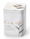 Teedose - Teepflanze weiß gold